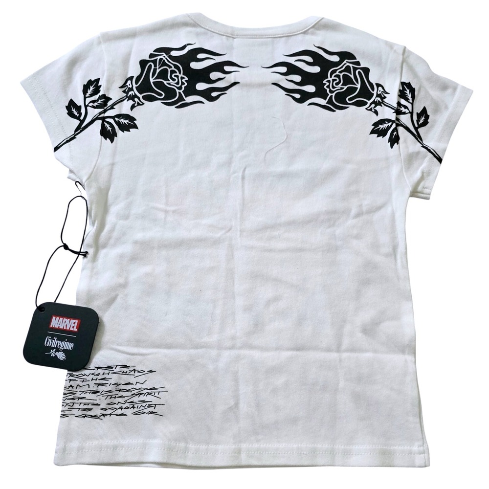 Civil Regime Marvel‎ Gwen Stacy Spider-Gwen Graphic Baby Tee Shirt White - Picture 2 of 5